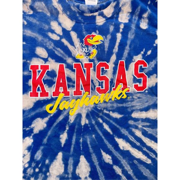 Kansas Jayhawks Bleached Tee - Picture 3 of 4